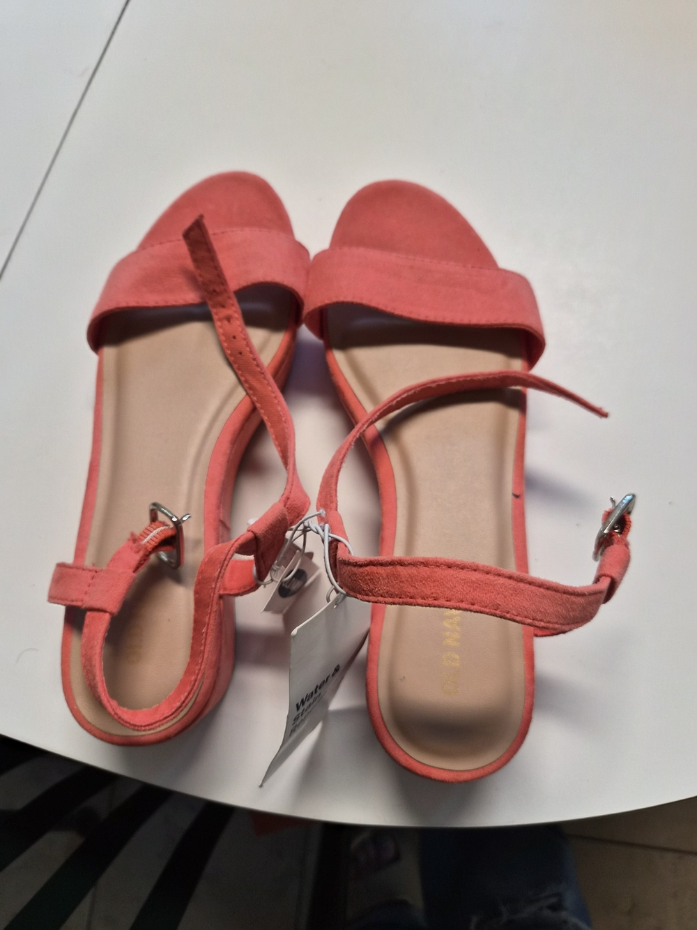 Old Navy Coral Ankle-Strap Sandals